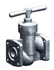 Shut-off valve for vacuum medium DN25 vacuum valve amk.lv.s.25.м, analogue 128-12-0022| Picture