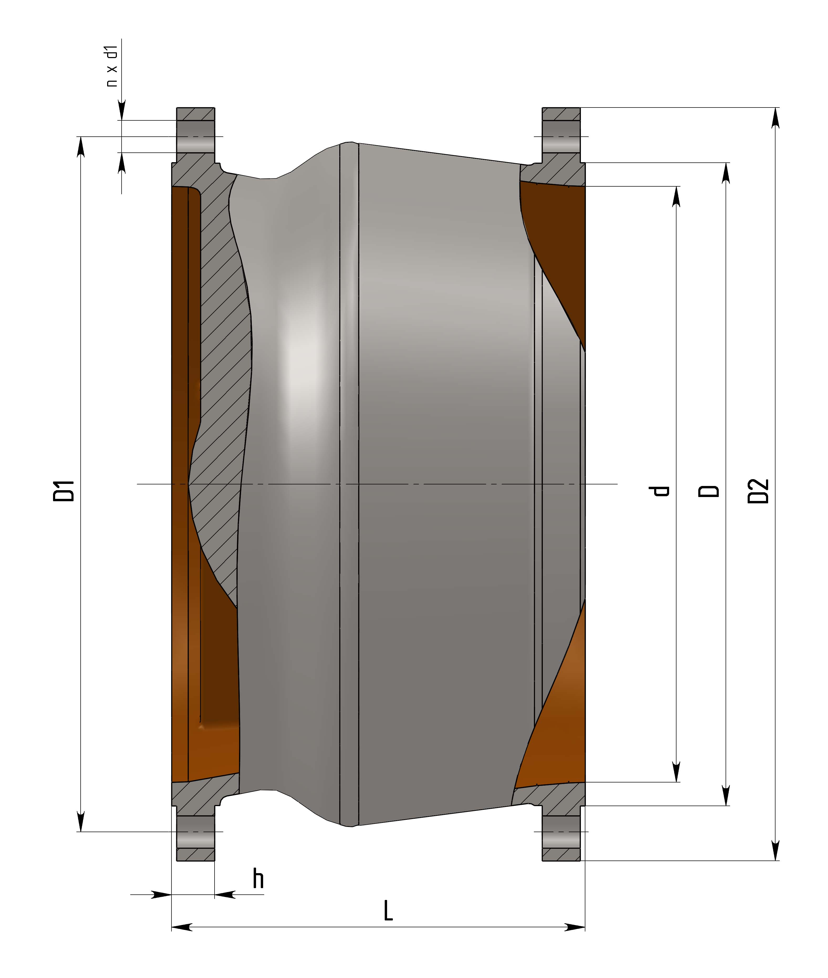 Severe Service Axial valve amk.сv.f.axis.700.16.200 DN700| Picture